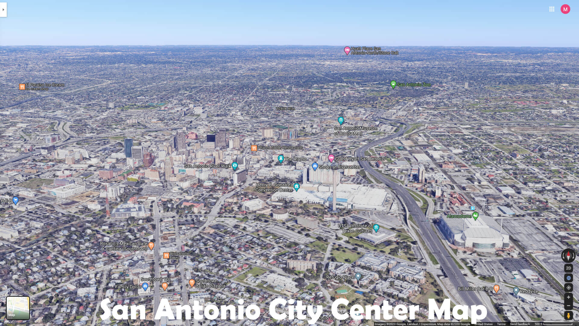 San Antonio City Center Map